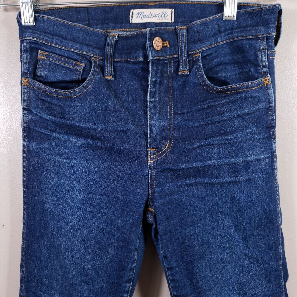 Madewell Jeans Womens  27x27  Mid Rise Skinny Blue Stretch Cotton Blend